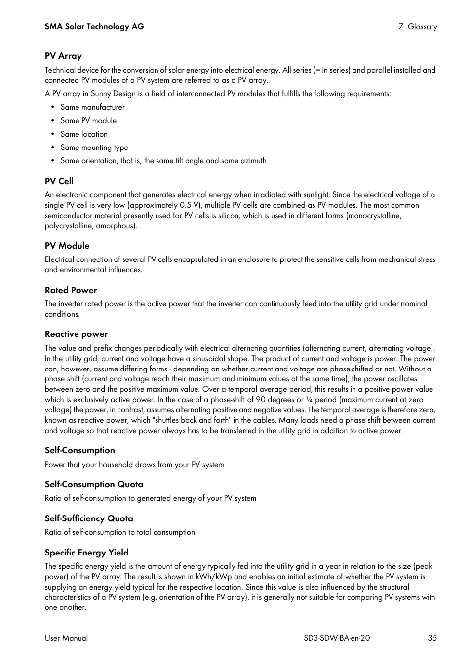 SMA SUNNY DESIGN 3 User Manual | Page 35 / 37