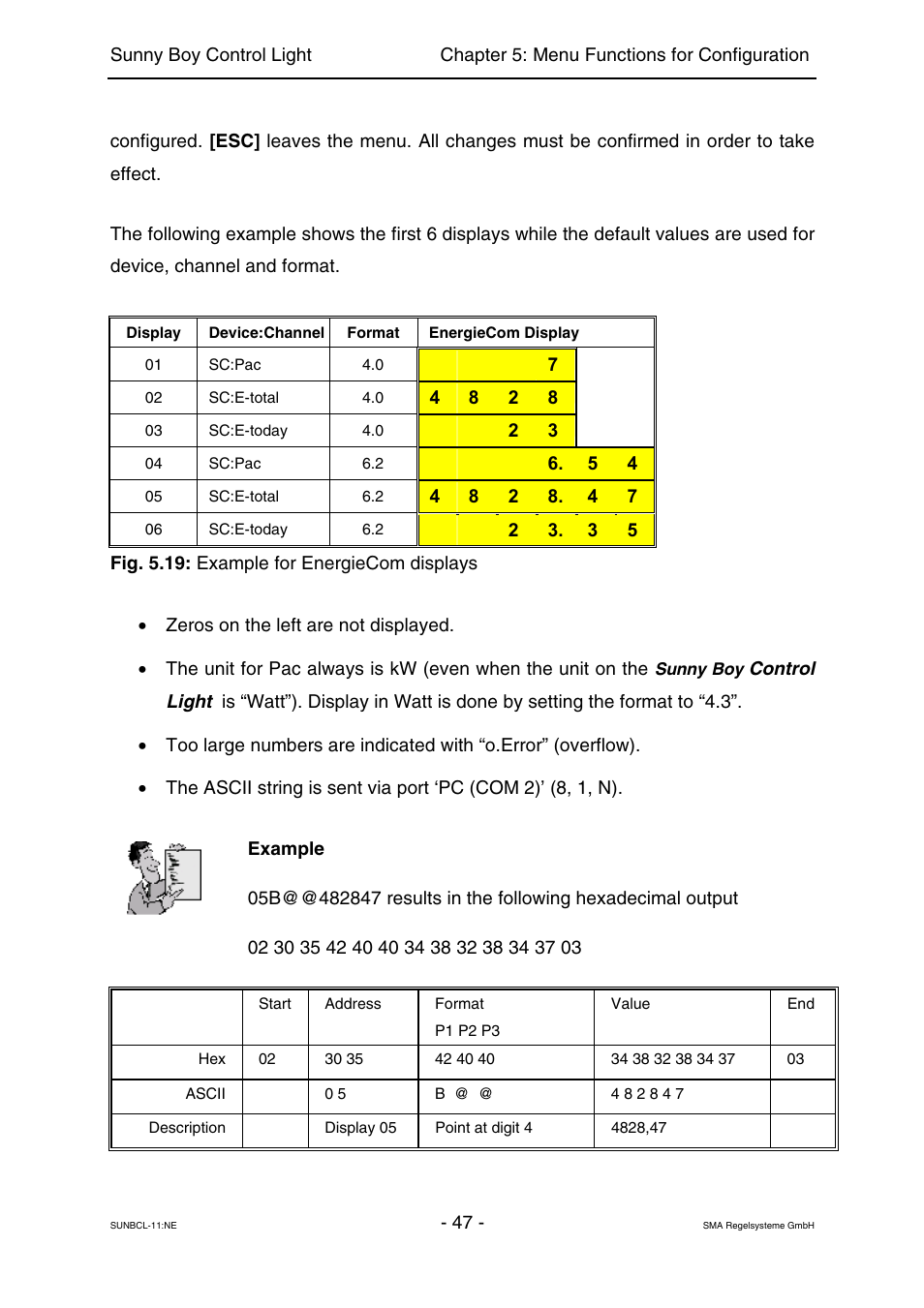 SMA Sunny Boy Control Light User Manual | Page 47 / 96