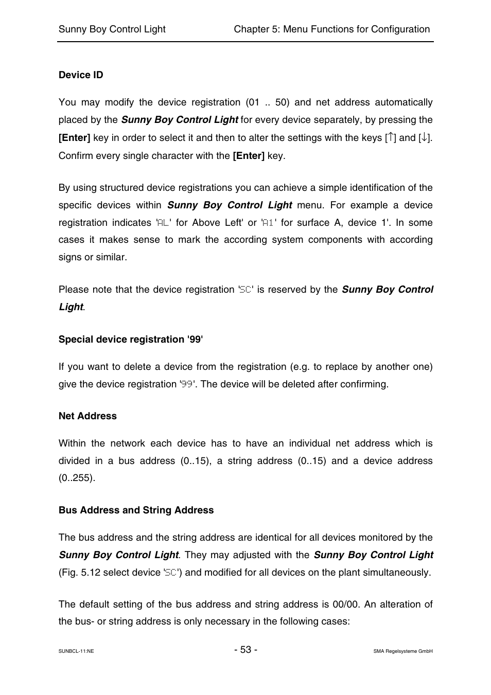 SMA Sunny Boy Control Light User Manual | Page 53 / 96