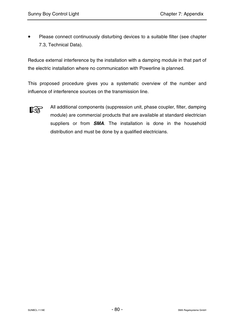 SMA Sunny Boy Control Light User Manual | Page 80 / 96