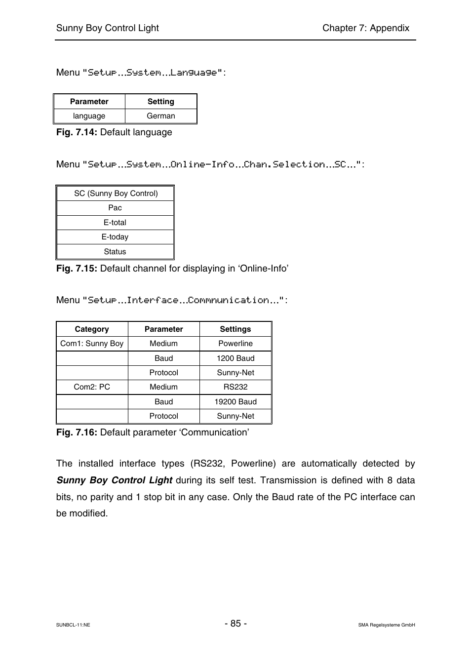 SMA Sunny Boy Control Light User Manual | Page 85 / 96