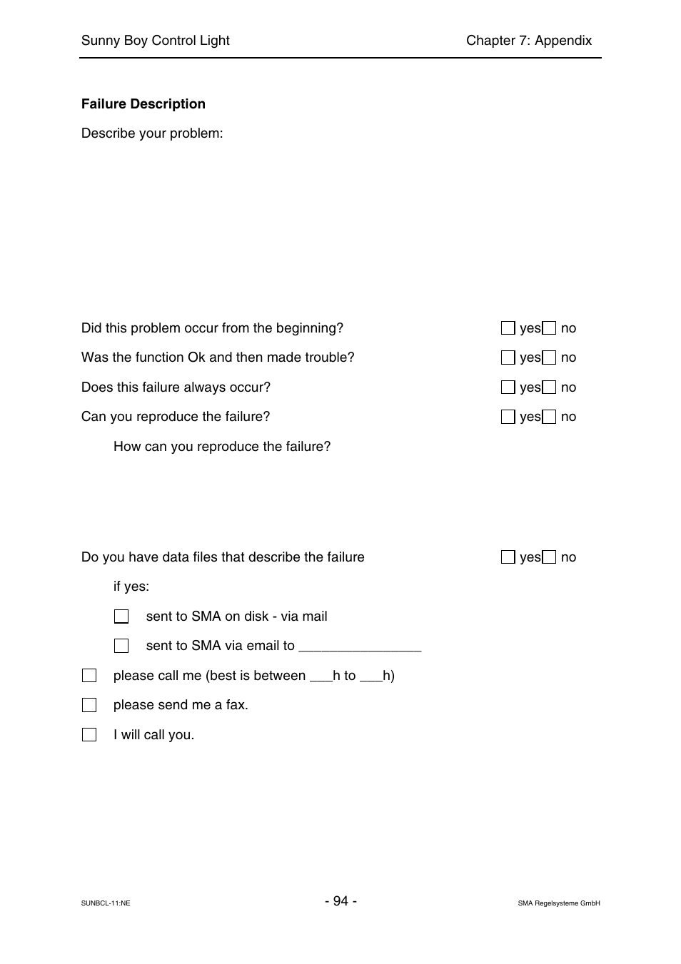 SMA Sunny Boy Control Light User Manual | Page 94 / 96