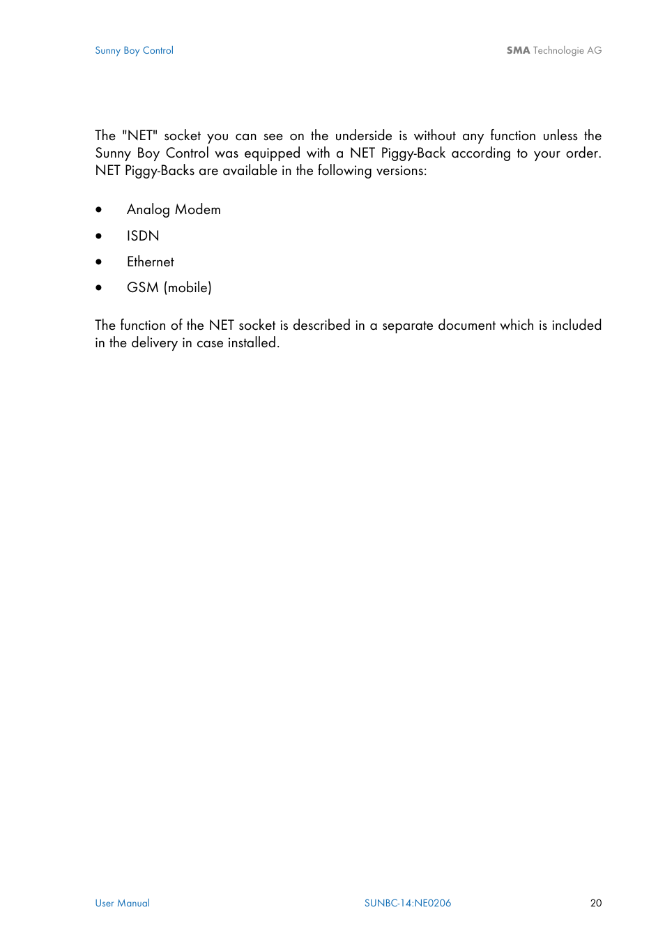 SMA Sunny Boy Control User Manual | Page 24 / 169