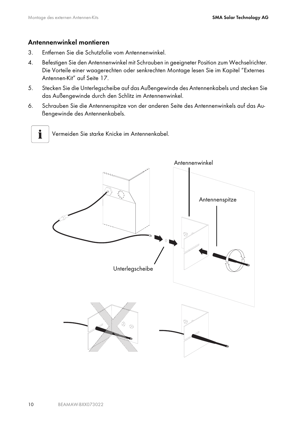 SMA BEAM-AW15 User Manual | Page 10 / 80