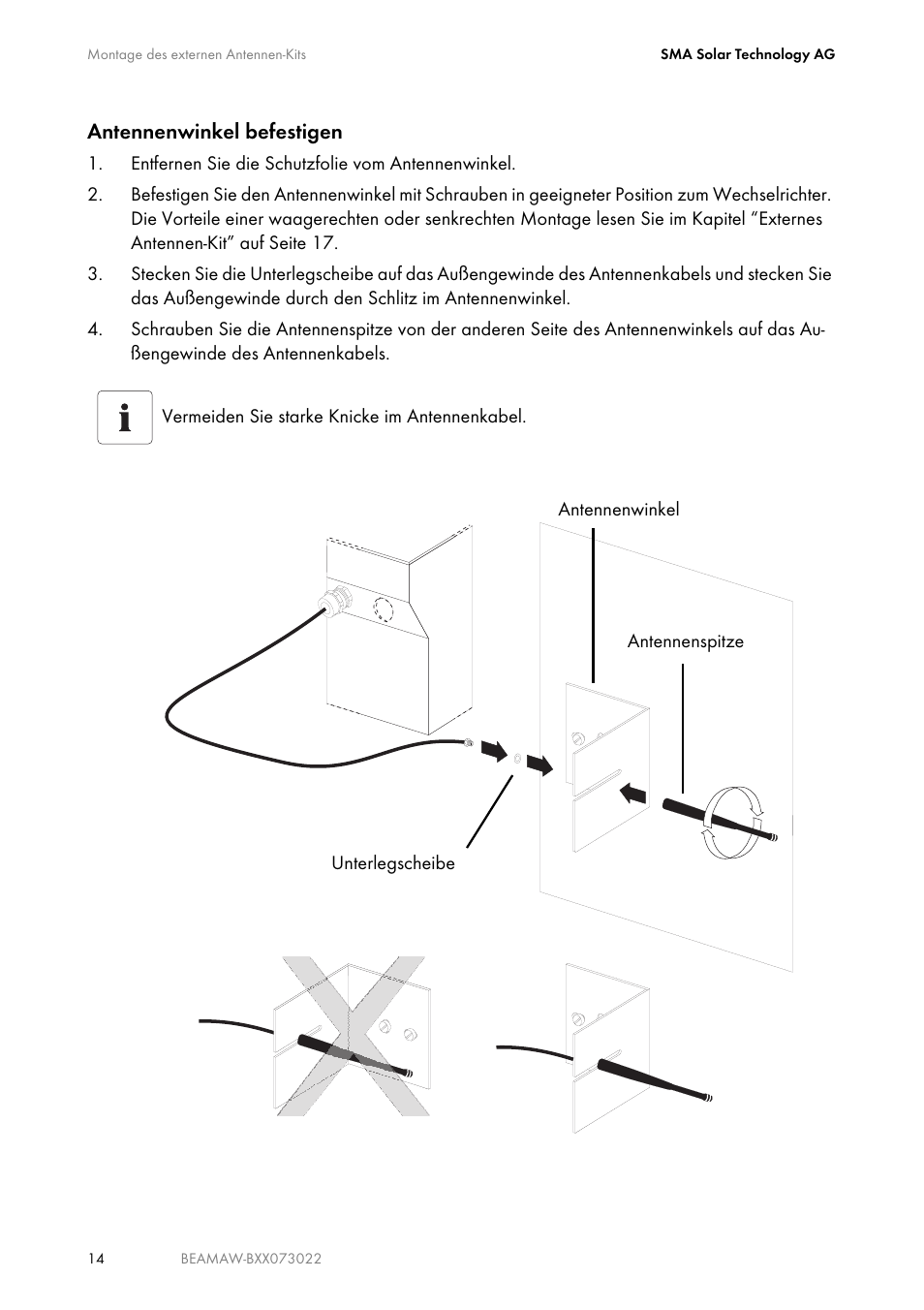 SMA BEAM-AW15 User Manual | Page 14 / 80