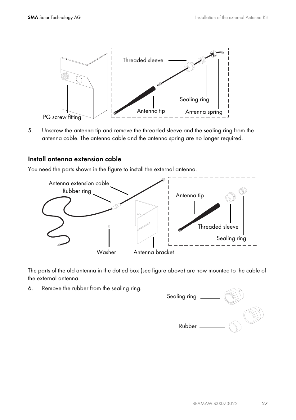 SMA BEAM-AW15 User Manual | Page 27 / 80