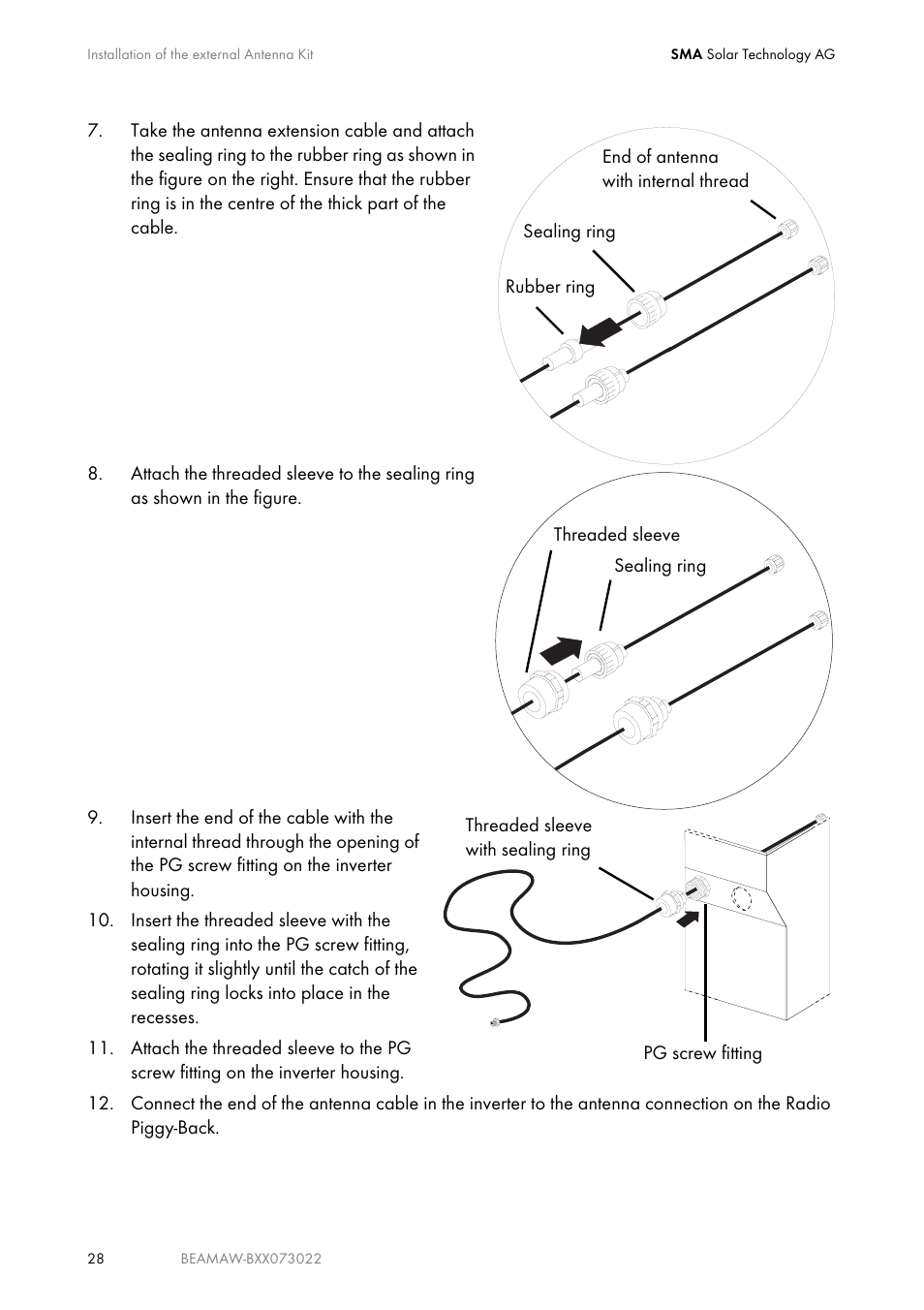 SMA BEAM-AW15 User Manual | Page 28 / 80