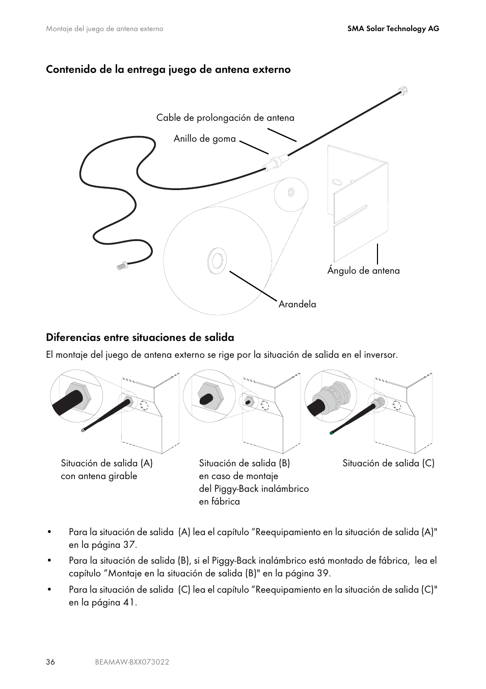 SMA BEAM-AW15 User Manual | Page 36 / 80