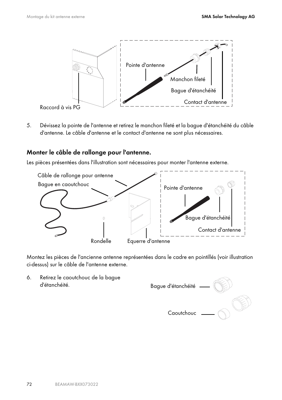 SMA BEAM-AW15 User Manual | Page 72 / 80