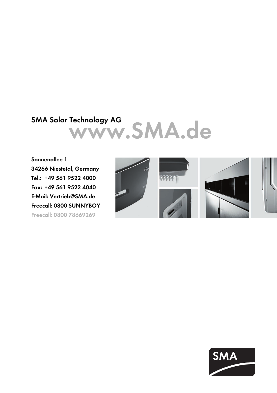 SMA BEAM-AW15 User Manual | Page 80 / 80