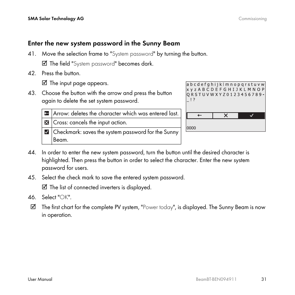 SMA BEAM-BT-10 User Manual | Page 31 / 92