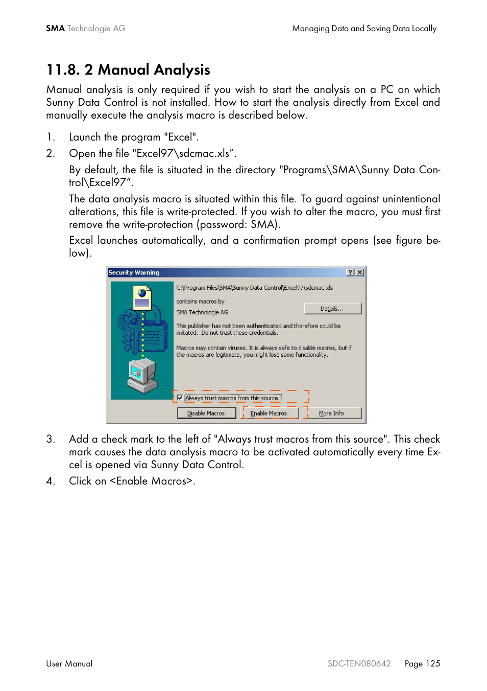 2 manual analysis | SMA Sunny Data Control V.4.2 User Manual | Page 125 / 196