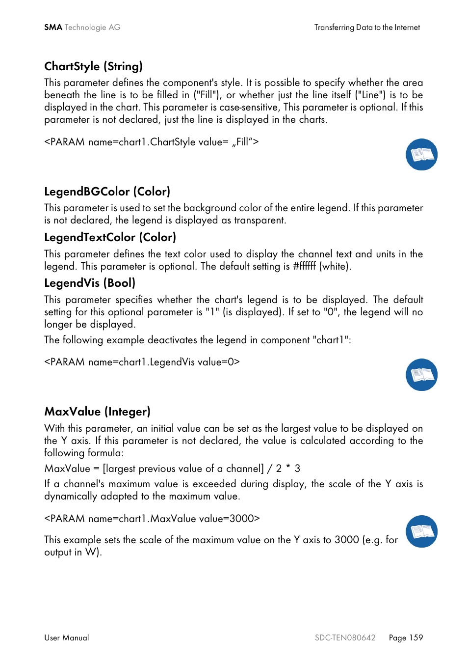 SMA Sunny Data Control V.4.2 User Manual | Page 159 / 196