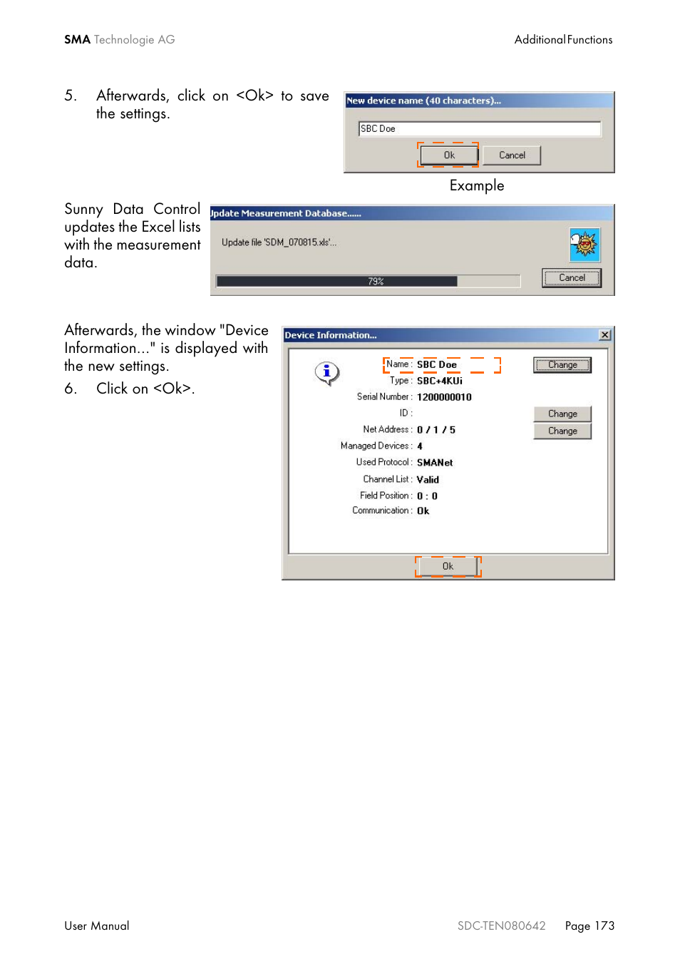 SMA Sunny Data Control V.4.2 User Manual | Page 173 / 196