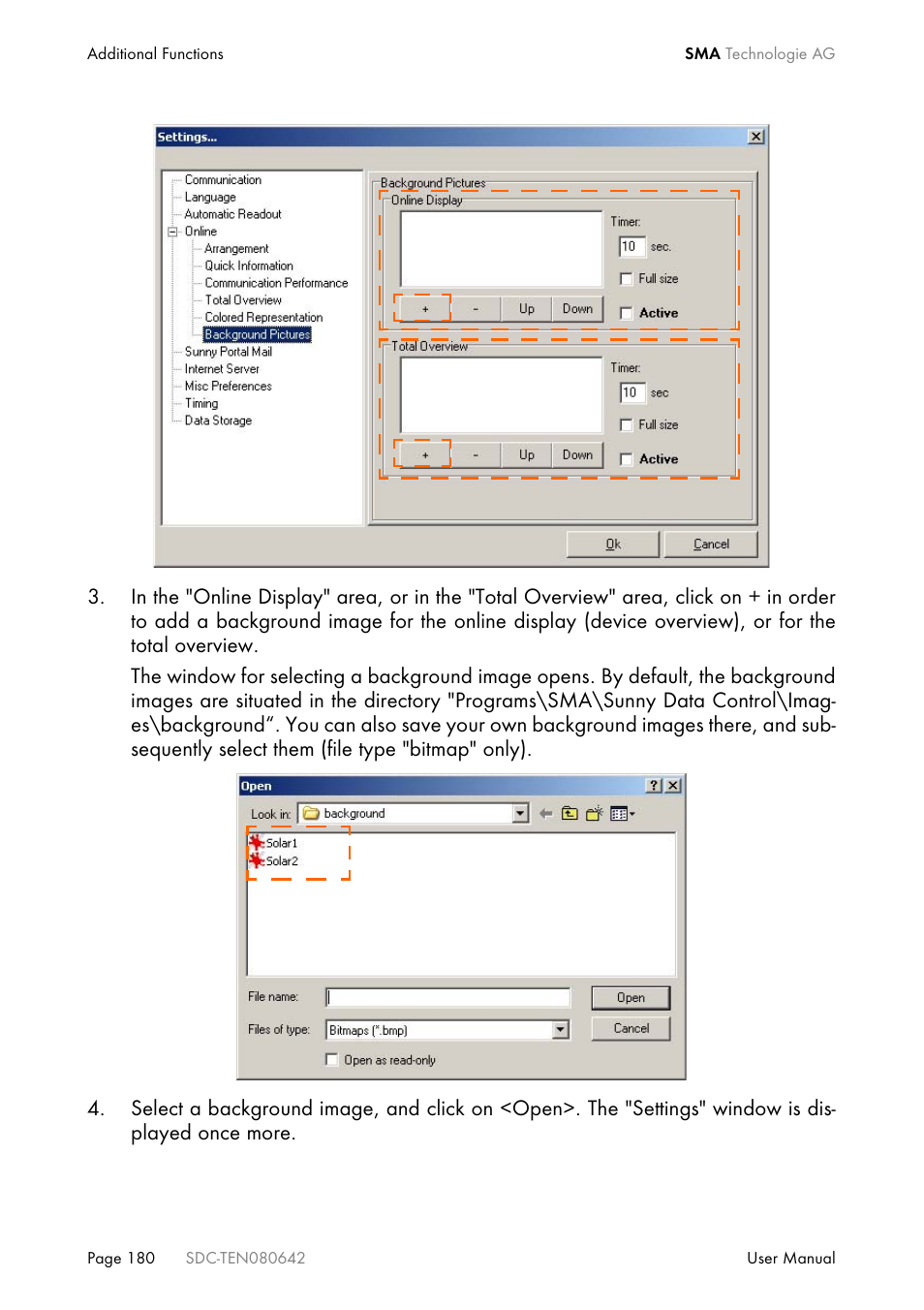 SMA Sunny Data Control V.4.2 User Manual | Page 180 / 196