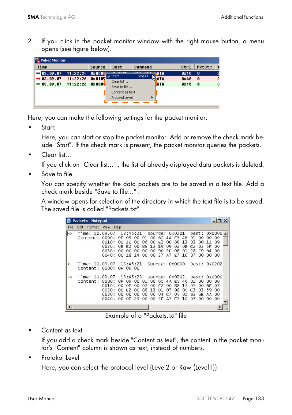 SMA Sunny Data Control V.4.2 User Manual | Page 183 / 196