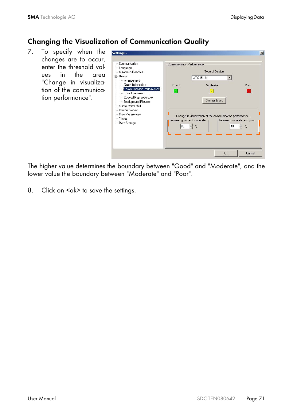 SMA Sunny Data Control V.4.2 User Manual | Page 71 / 196