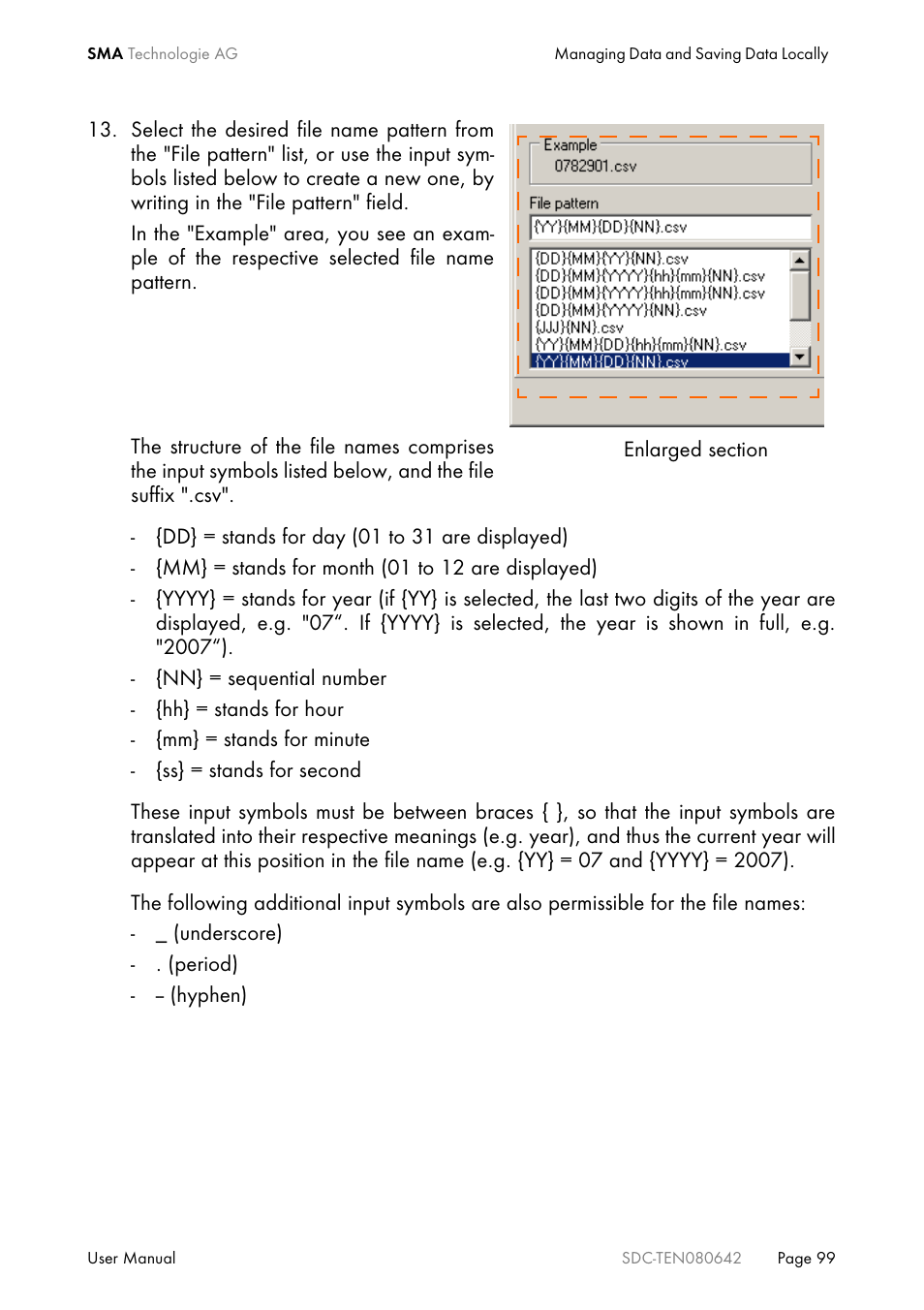 SMA Sunny Data Control V.4.2 User Manual | Page 99 / 196