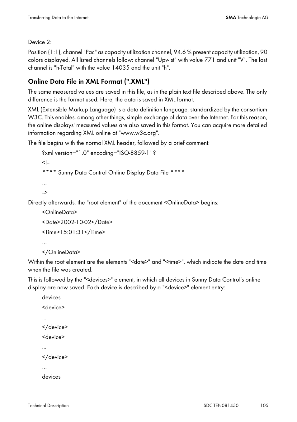SMA Sunny Data Control V.5.0 User Manual | Page 103 / 156