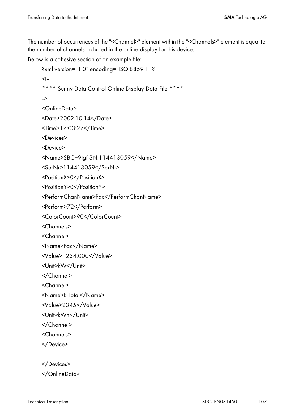 SMA Sunny Data Control V.5.0 User Manual | Page 105 / 156