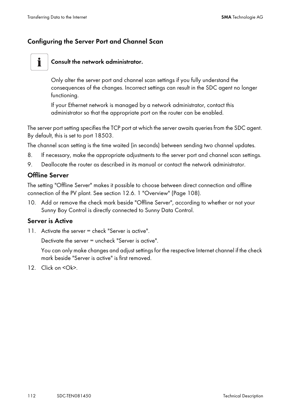 SMA Sunny Data Control V.5.0 User Manual | Page 110 / 156