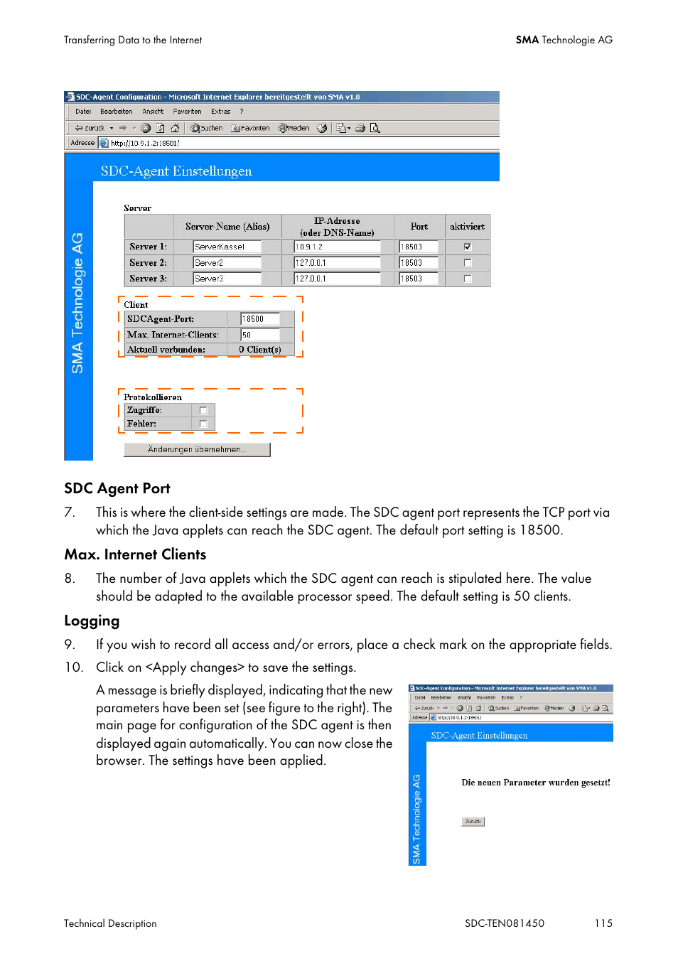 SMA Sunny Data Control V.5.0 User Manual | Page 113 / 156