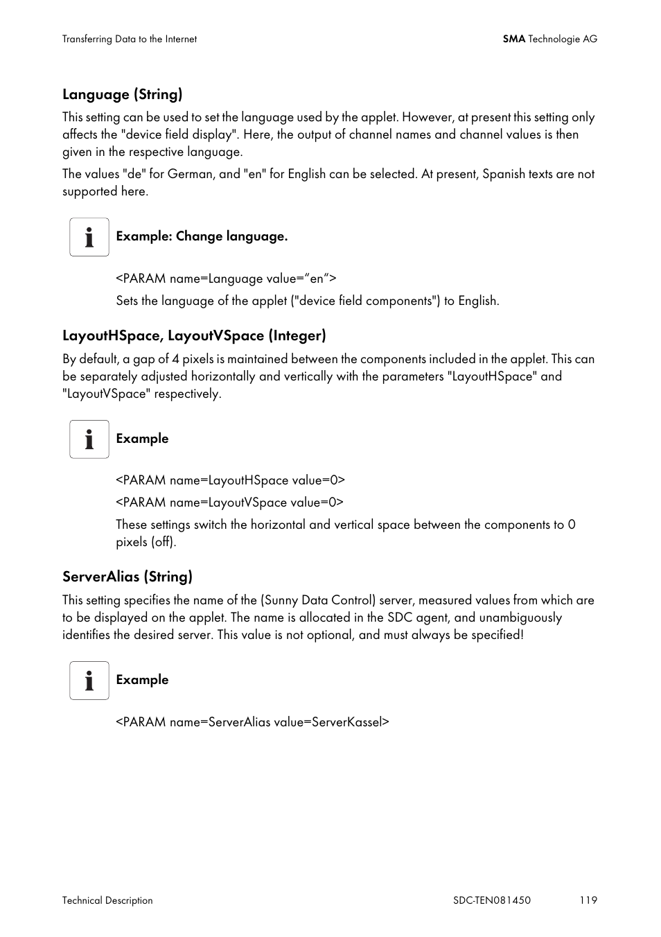SMA Sunny Data Control V.5.0 User Manual | Page 117 / 156