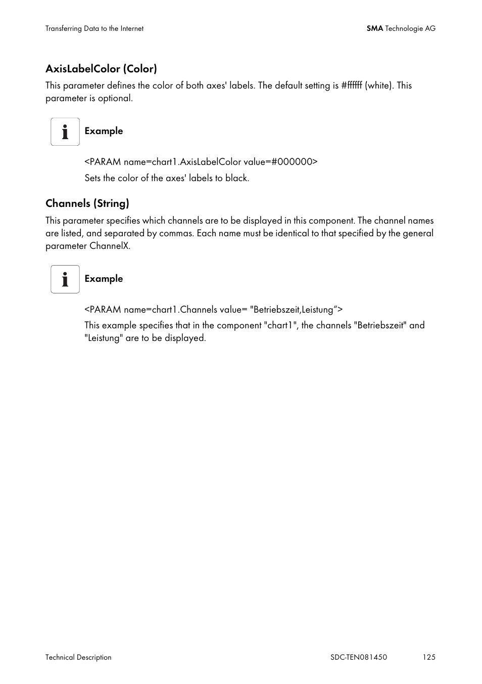 SMA Sunny Data Control V.5.0 User Manual | Page 123 / 156