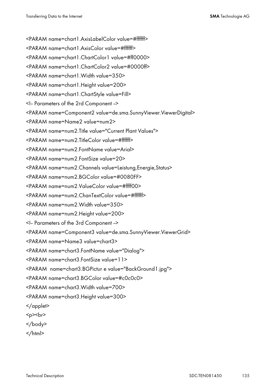 SMA Sunny Data Control V.5.0 User Manual | Page 133 / 156