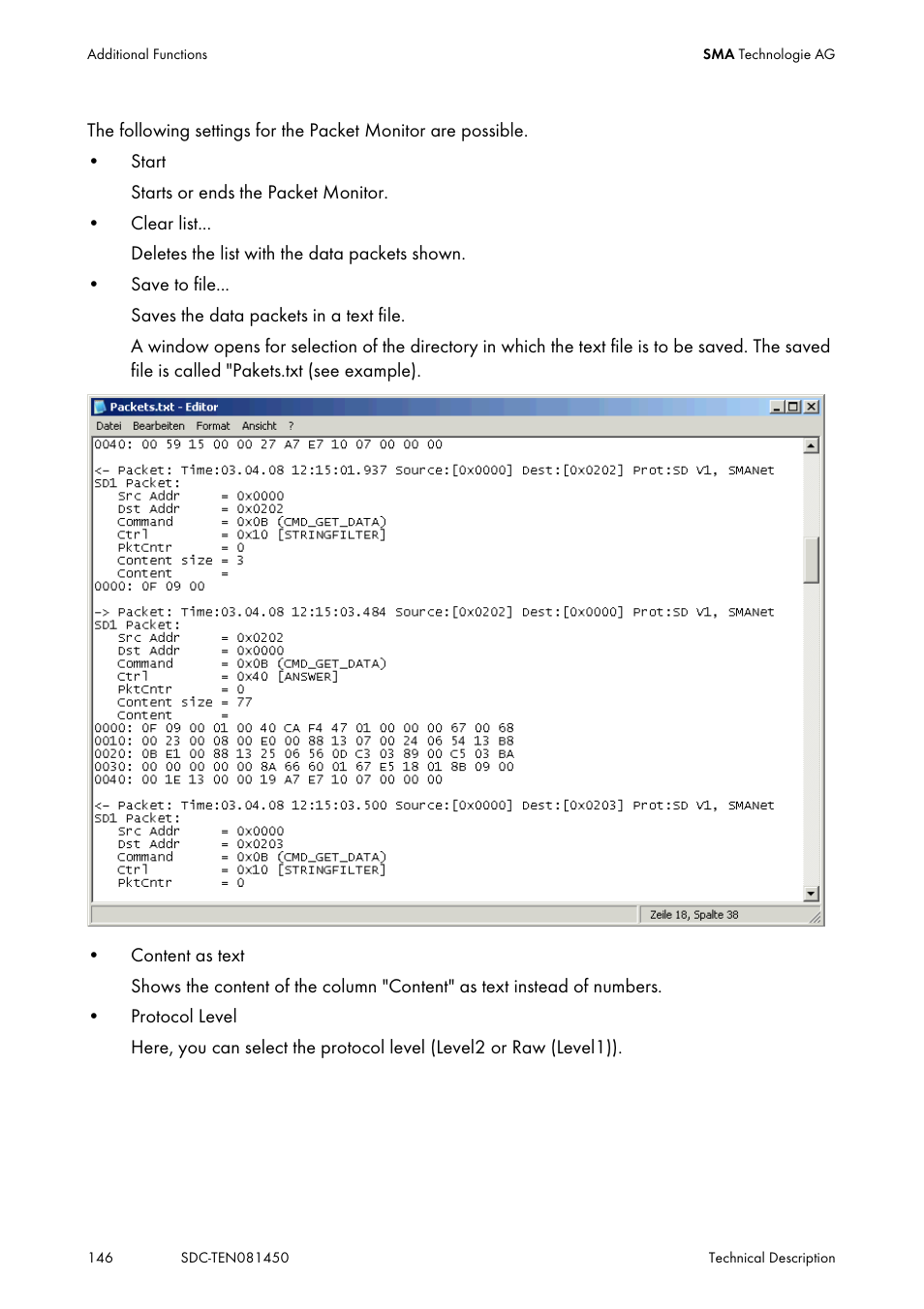 SMA Sunny Data Control V.5.0 User Manual | Page 144 / 156