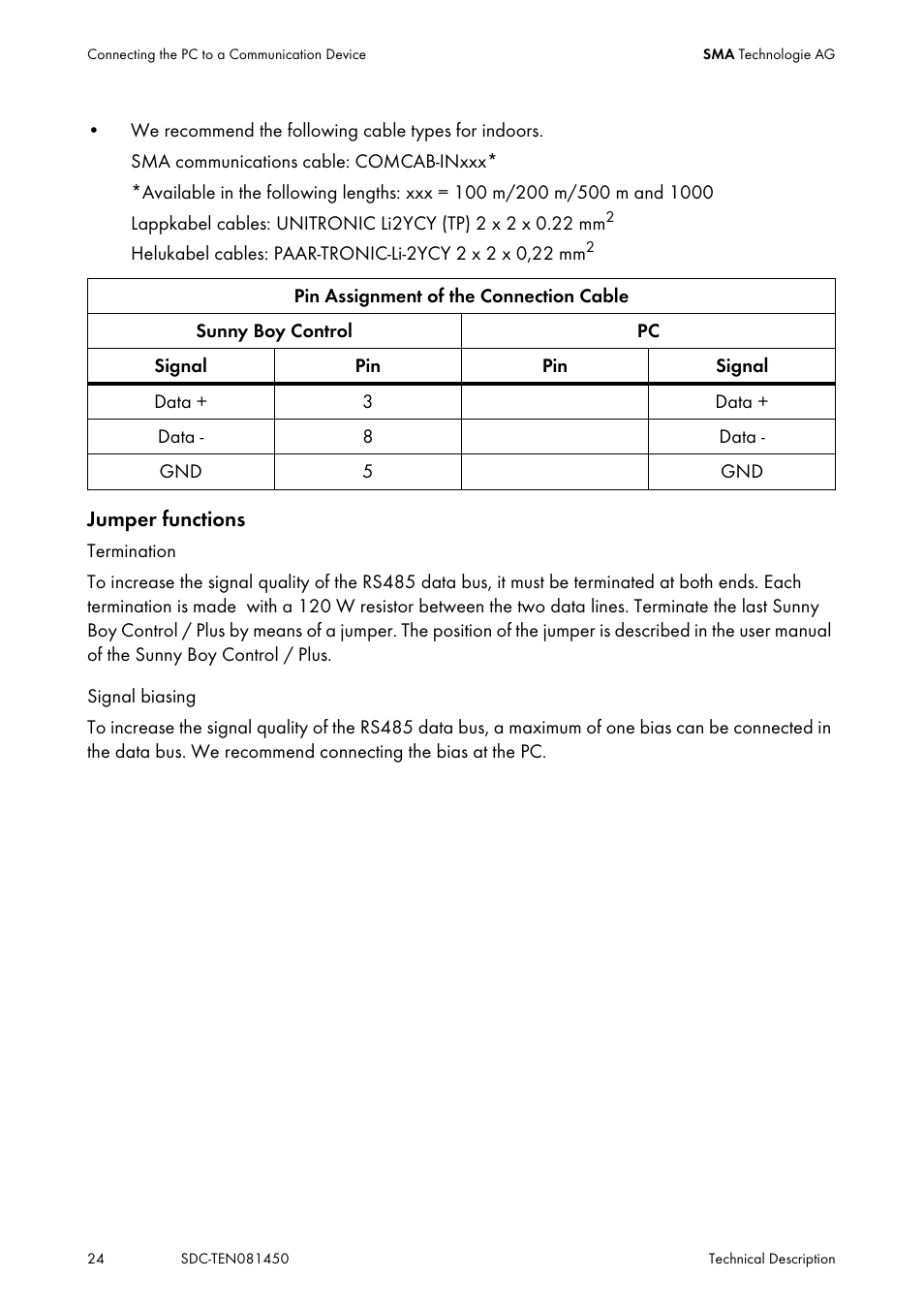 SMA Sunny Data Control V.5.0 User Manual | Page 22 / 156