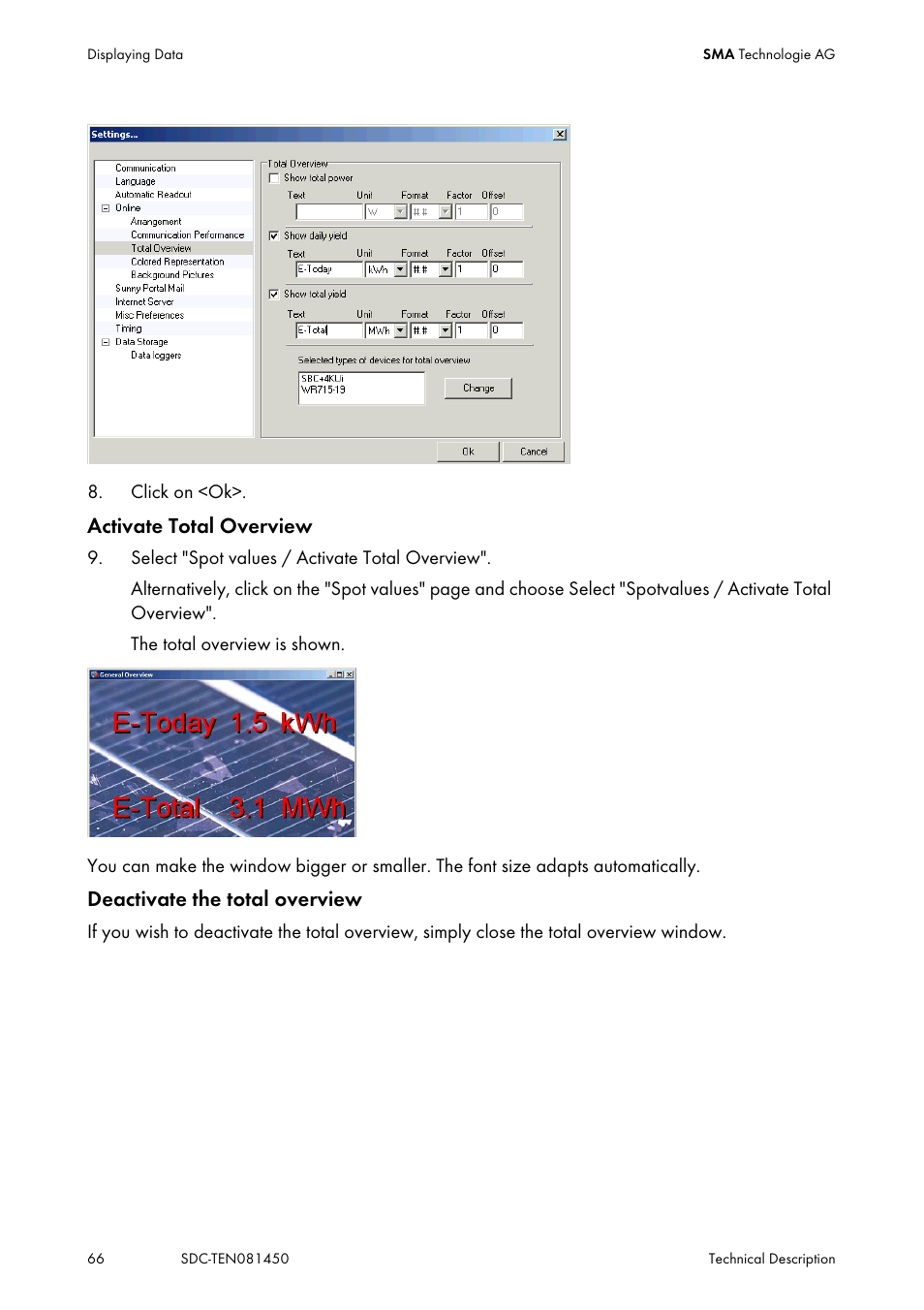 SMA Sunny Data Control V.5.0 User Manual | Page 64 / 156
