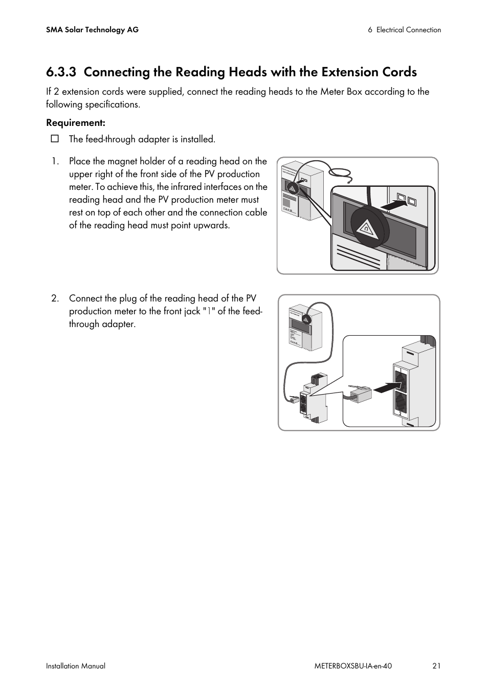 SMA METER BOX FOR SUNNY BACKUP User Manual | Page 21 / 40