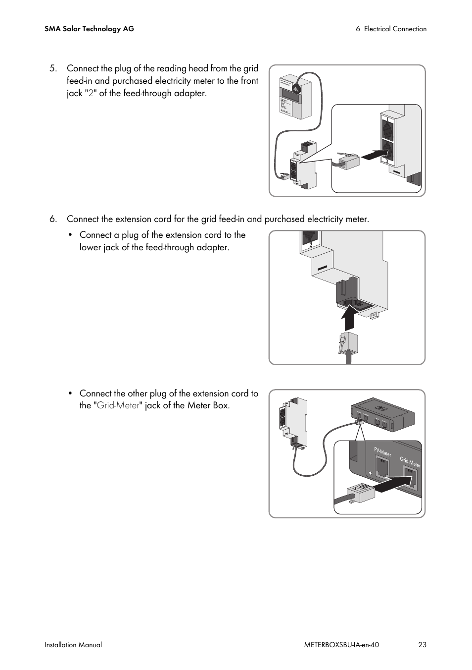 SMA METER BOX FOR SUNNY BACKUP User Manual | Page 23 / 40