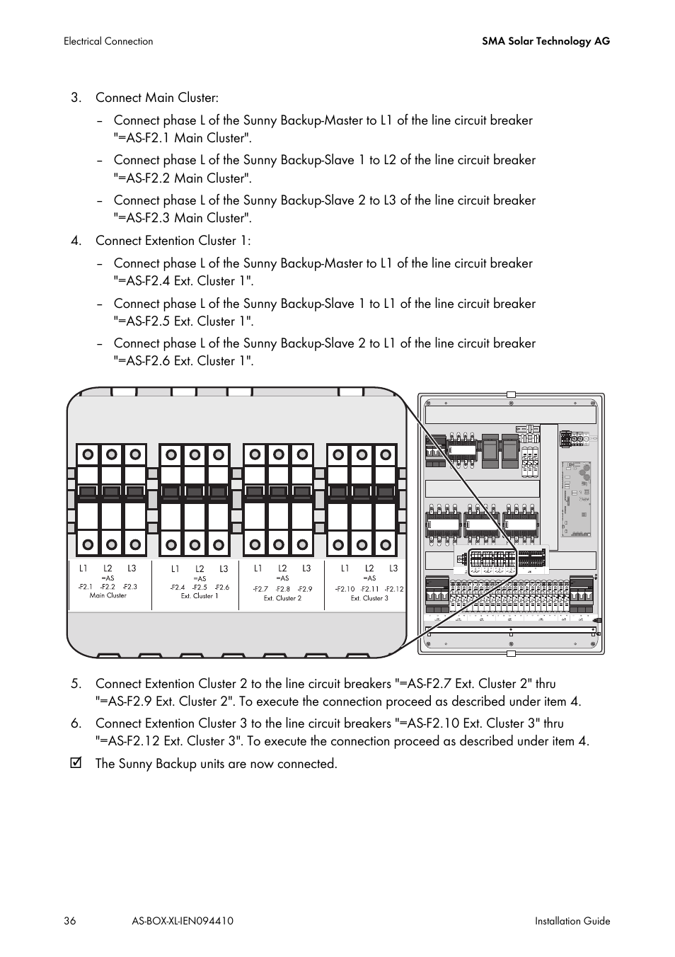 SMA AUTOMATIC SWITCH BOX XL User Manual | Page 36 / 54