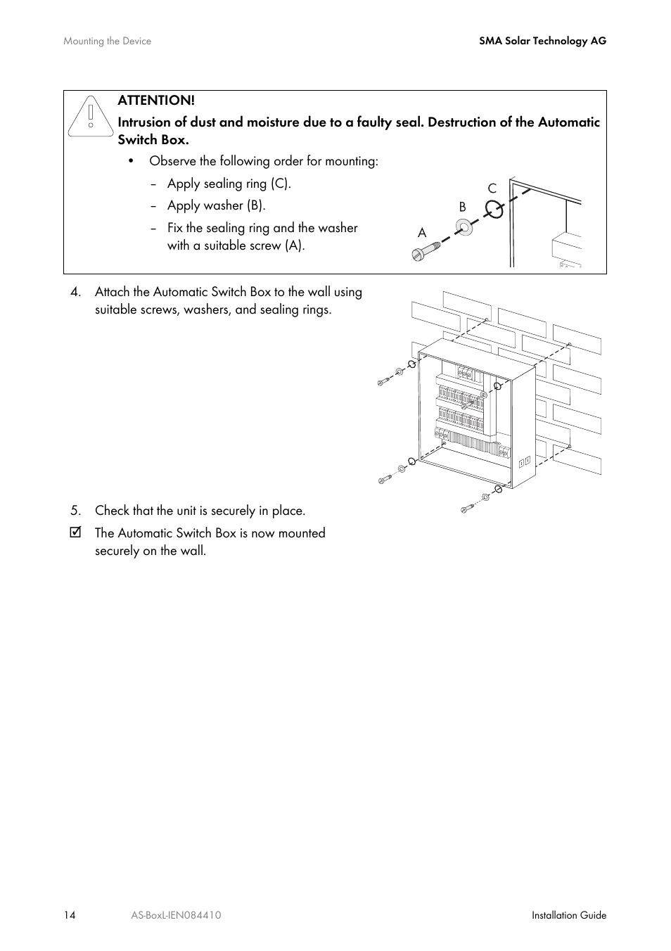 SMA AUTOMATIC SWITCH BOX L User Manual | Page 14 / 48