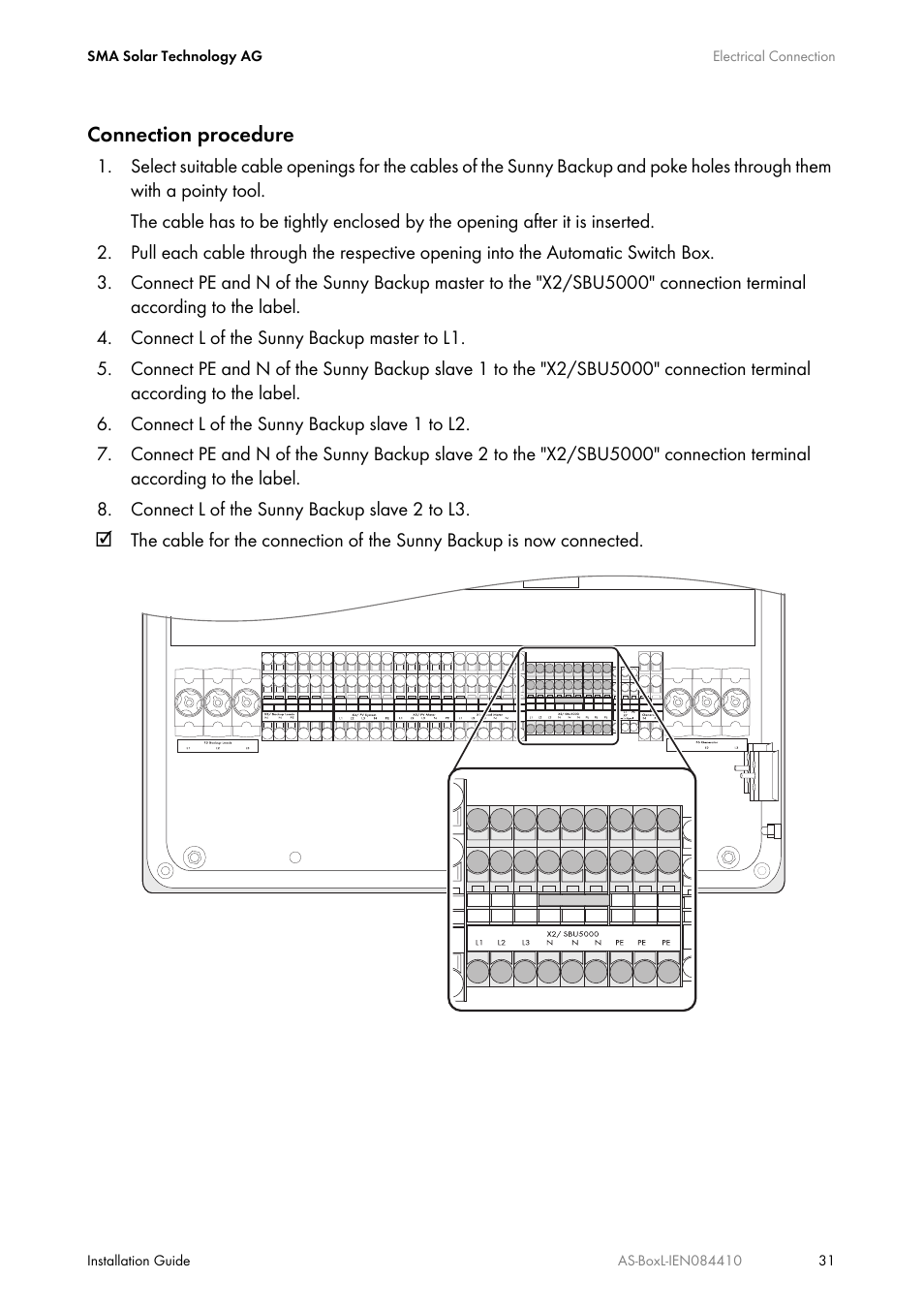 SMA AUTOMATIC SWITCH BOX L User Manual | Page 31 / 48