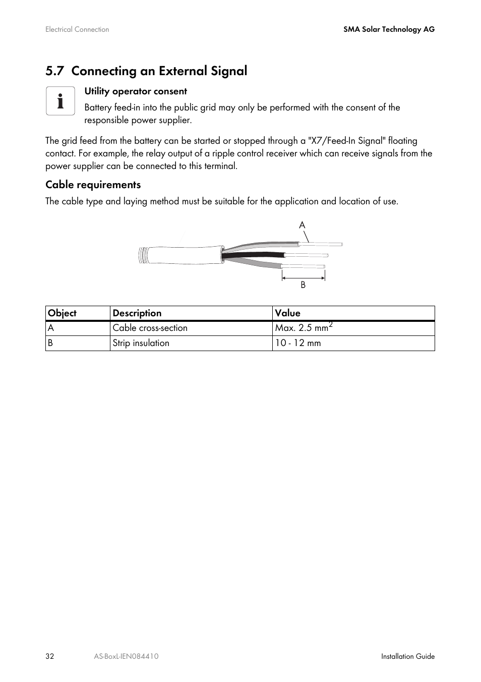7 connecting an external signal, Connecting an external signal | SMA AUTOMATIC SWITCH BOX L User Manual | Page 32 / 48