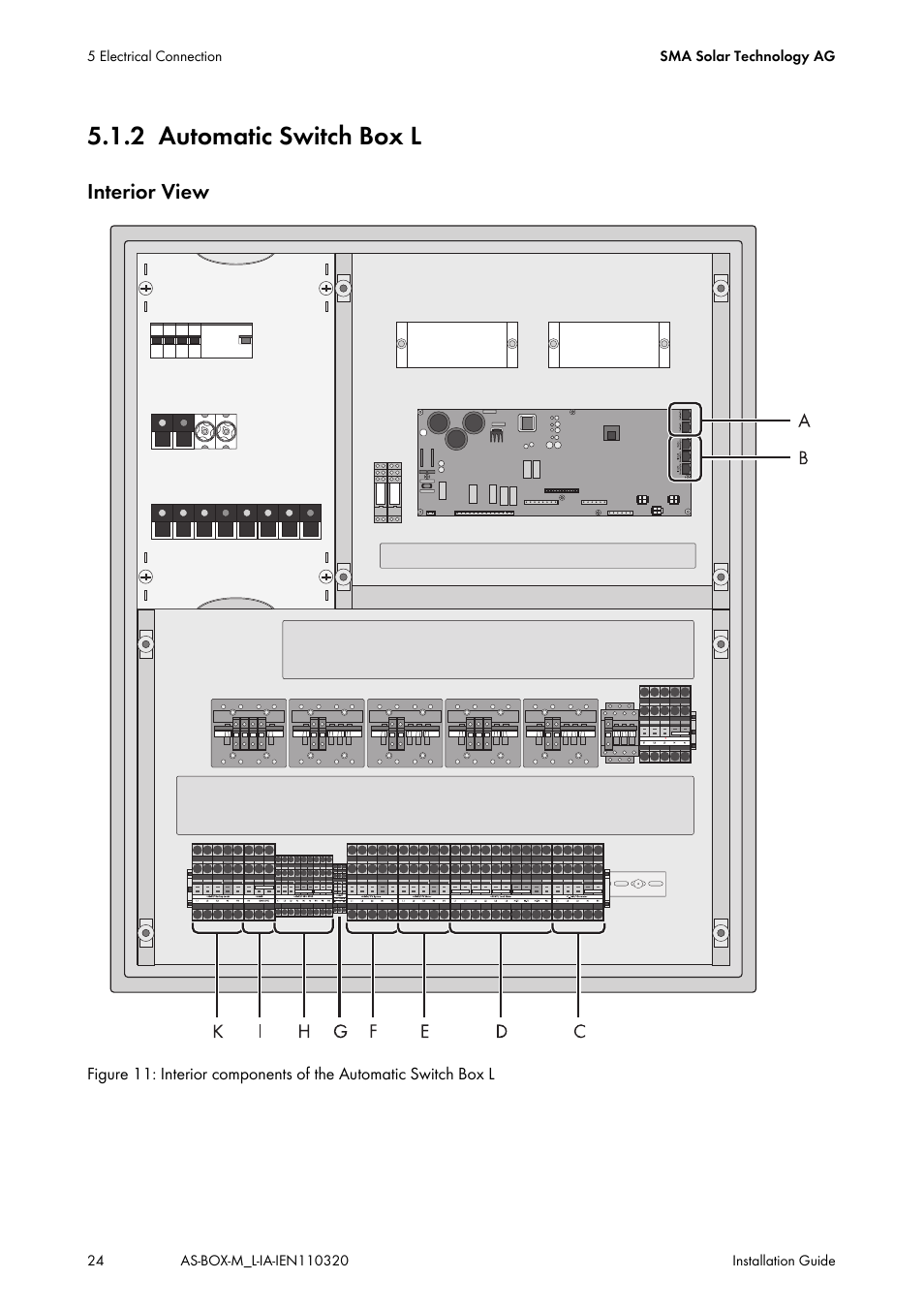 2 automatic switch box l, Automatic switch box l, Interior view | SMA AUTOMATIC SWITCH BOX M-20 User Manual | Page 24 / 64