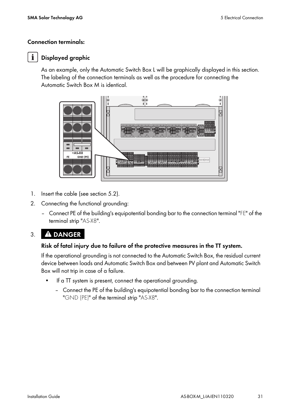 SMA AUTOMATIC SWITCH BOX M-20 User Manual | Page 31 / 64