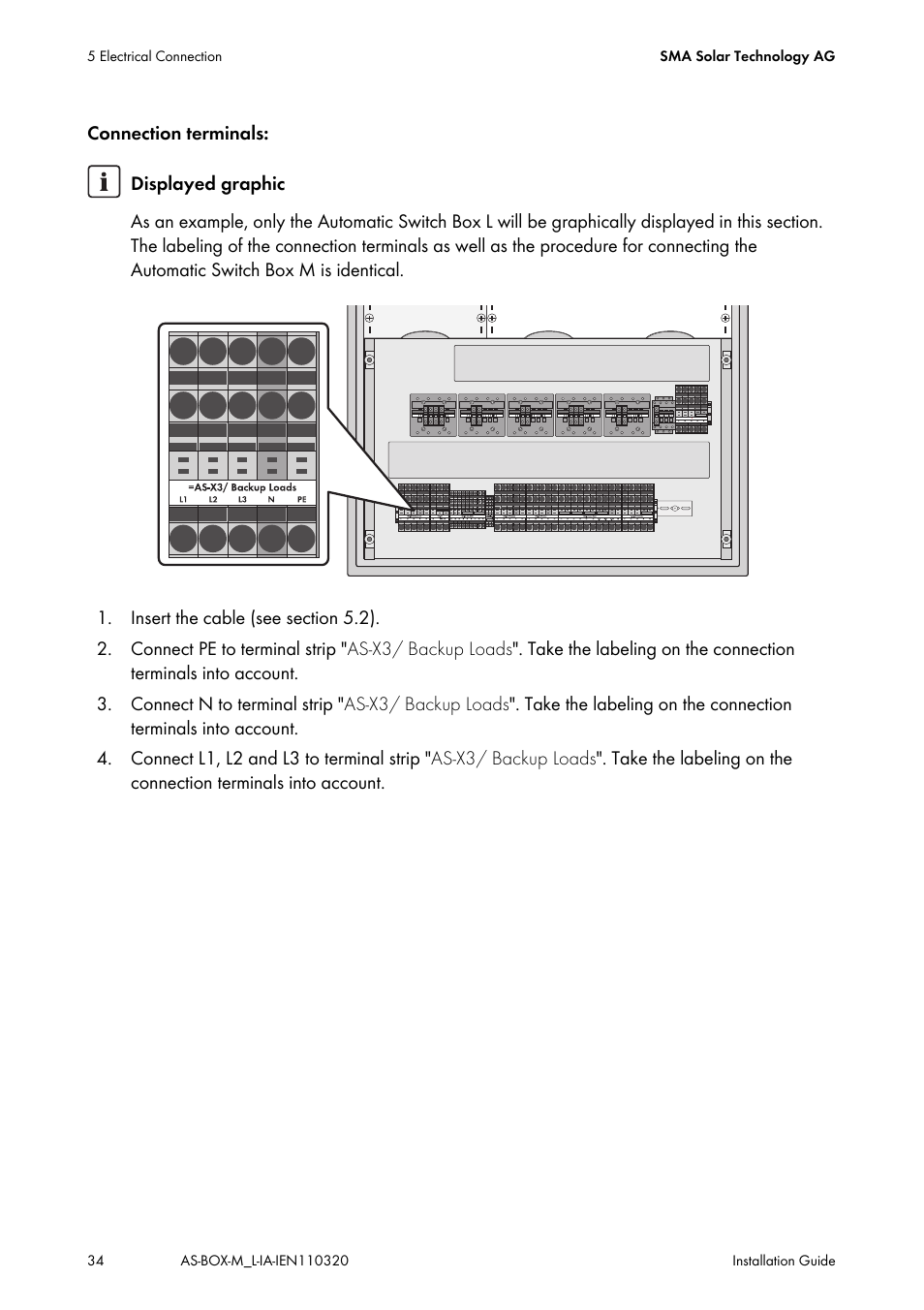 SMA AUTOMATIC SWITCH BOX M-20 User Manual | Page 34 / 64