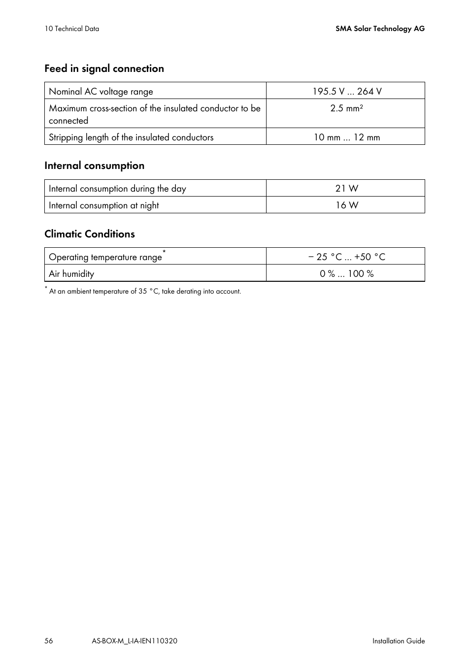 SMA AUTOMATIC SWITCH BOX M-20 User Manual | Page 56 / 64