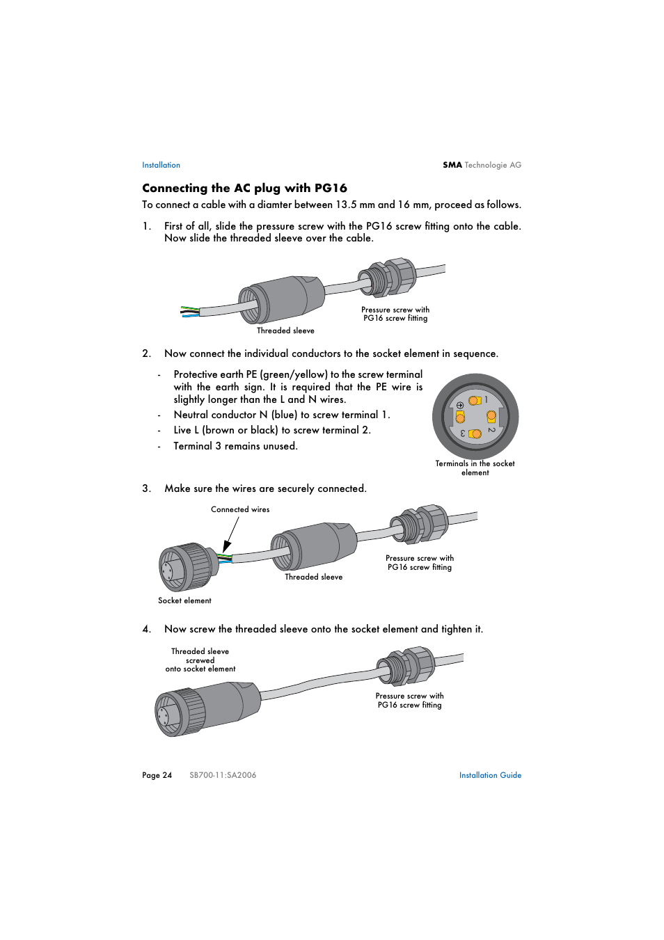 SMA SB 700 User Manual | Page 24 / 52