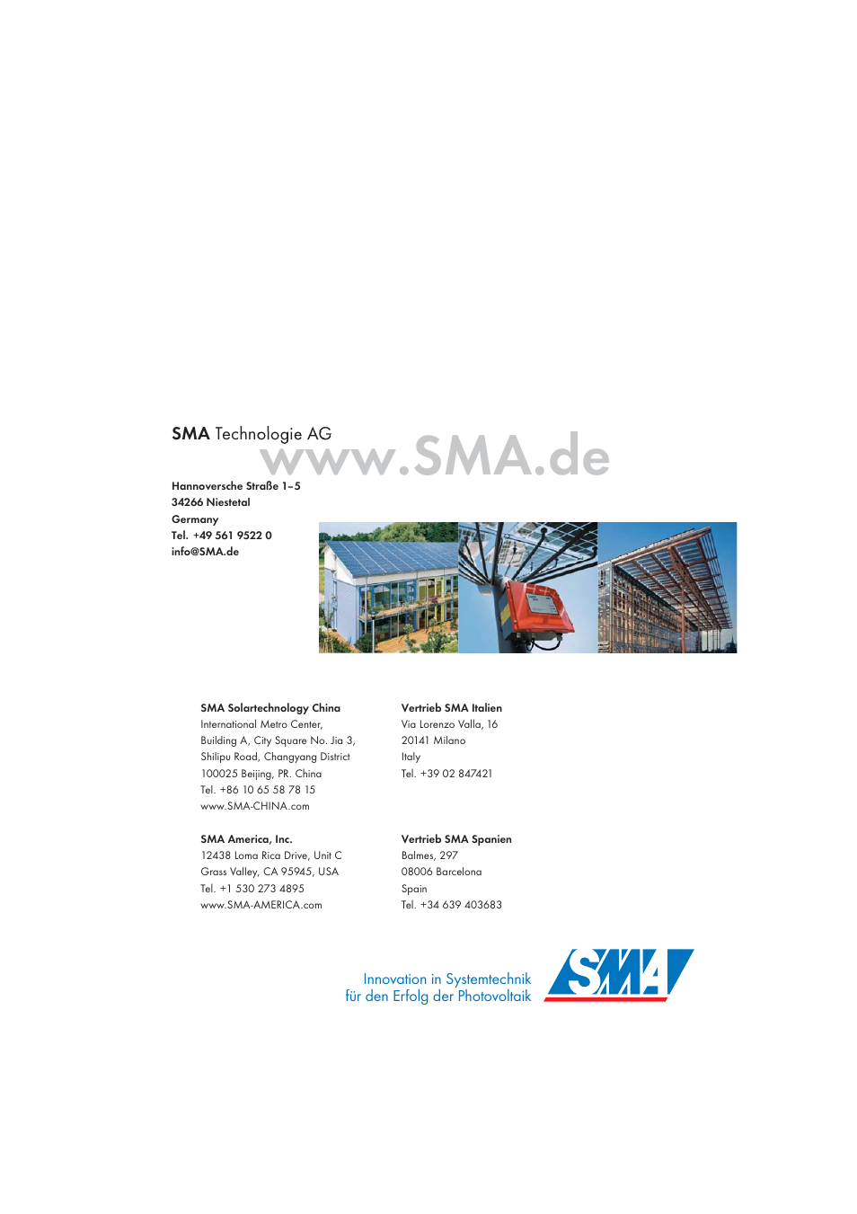 SMA SB 700 User Manual | Page 52 / 52