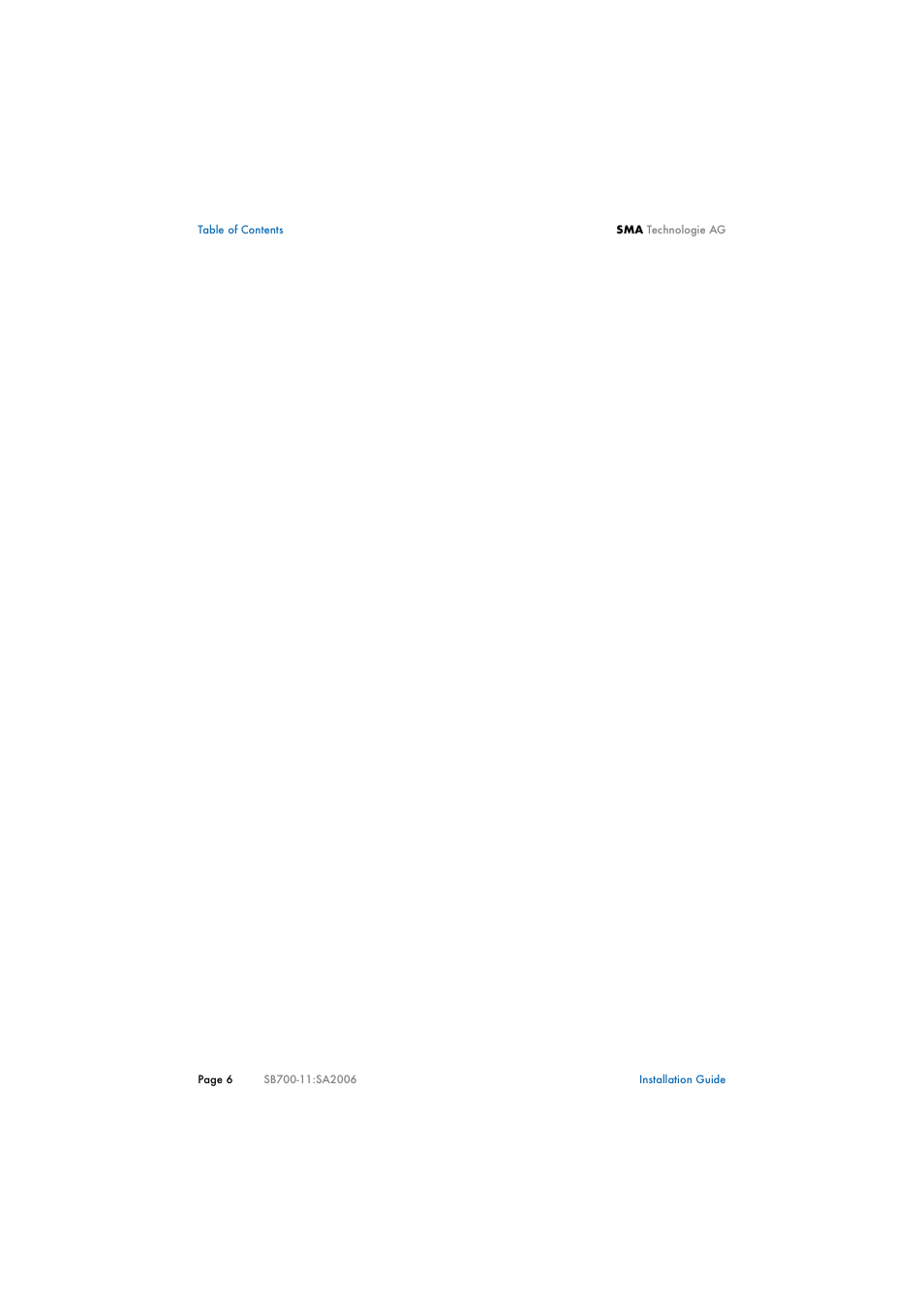SMA SB 700 User Manual | Page 6 / 52