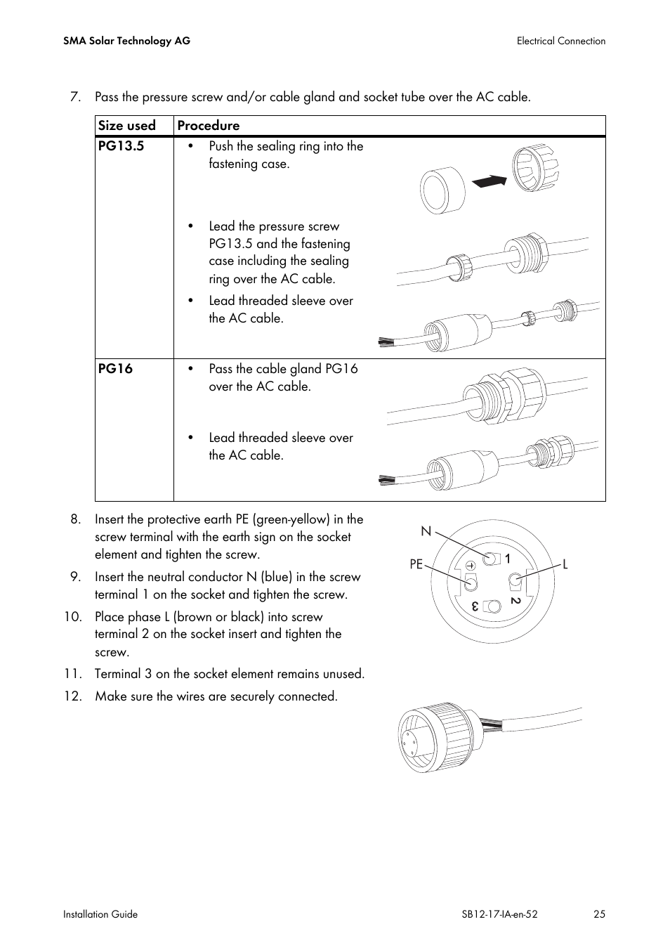 SMA SB 1200 Installation User Manual | Page 25 / 72