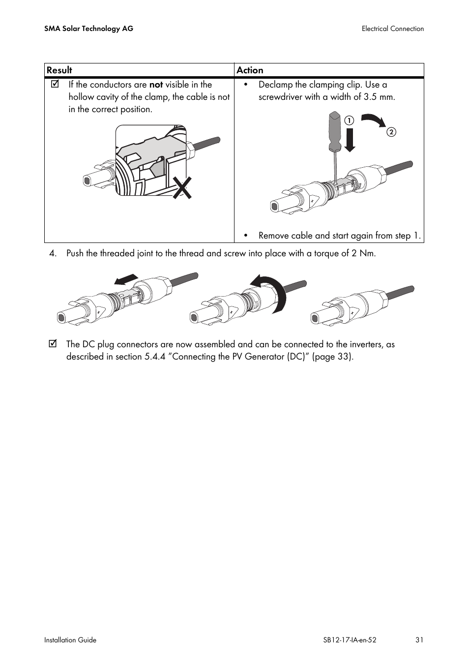 SMA SB 1200 Installation User Manual | Page 31 / 72