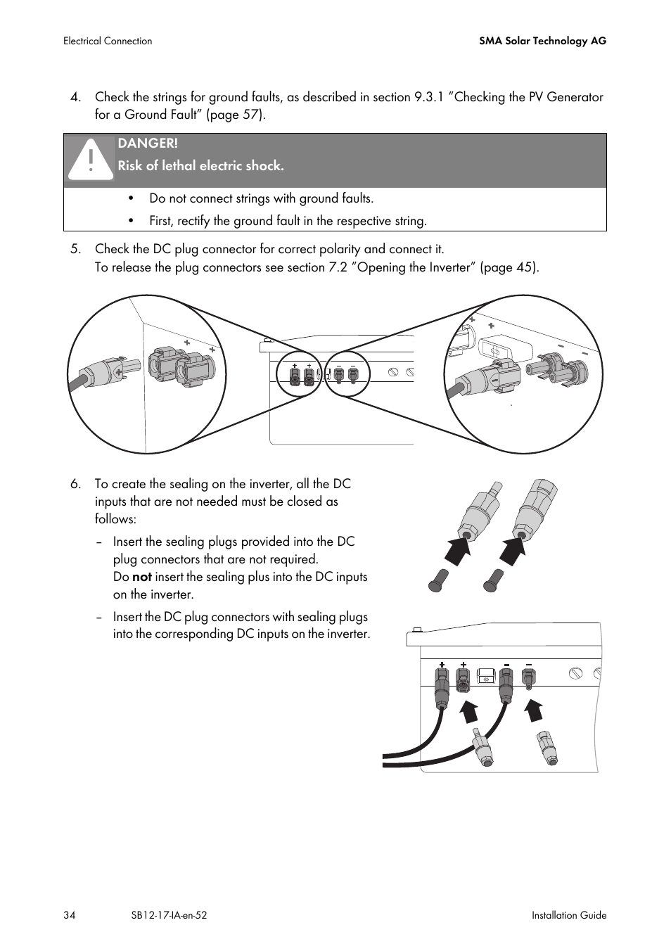SMA SB 1200 Installation User Manual | Page 34 / 72