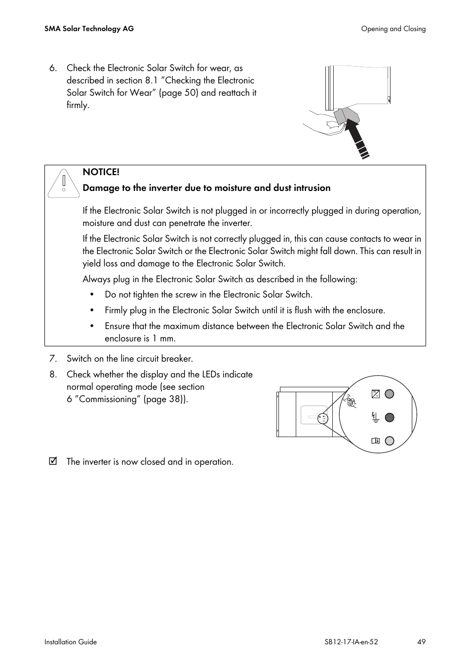 SMA SB 1200 Installation User Manual | Page 49 / 72