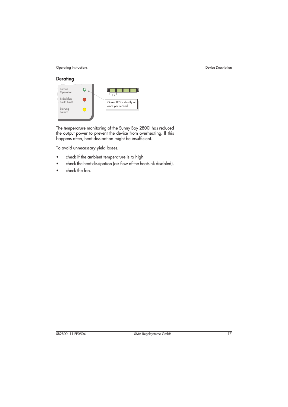 SMA SB 2800i User Manual | Page 19 / 50